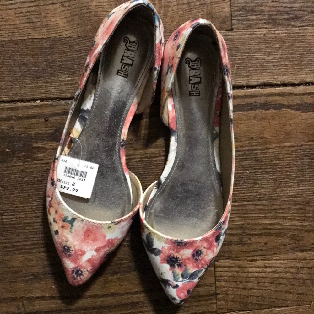 Carissa floral flat shoes